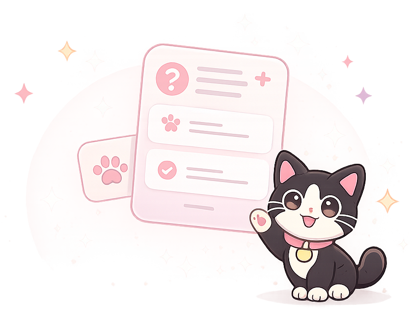 Cookie mascot with FAQ